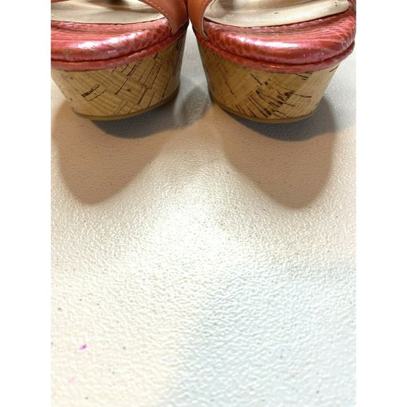 BCBG eneration pink strappy heel size 8.5 B leathe - Picture 5 of 9